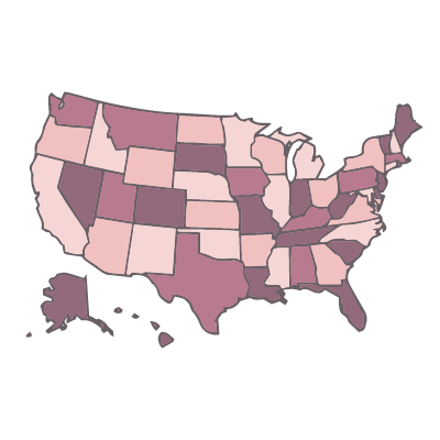 Map - Income By Zip Code: All US